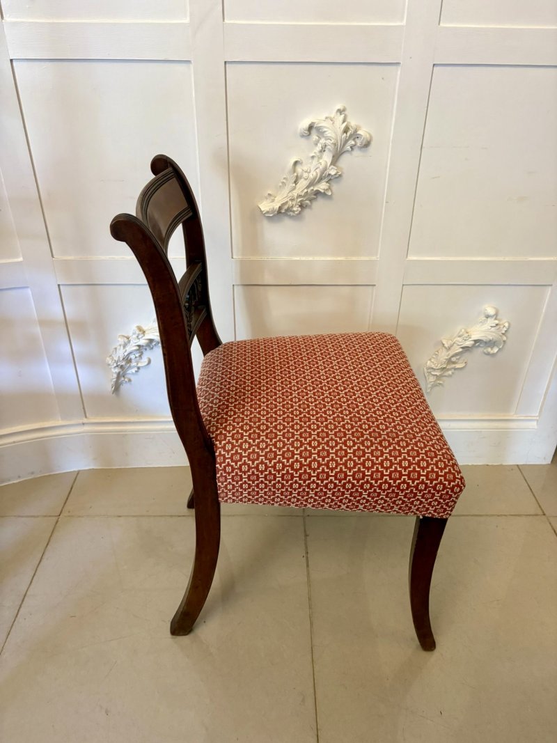 Outstanding Quality Set of 8 Antique Regency Mahogany Dining Chairs - Image 11